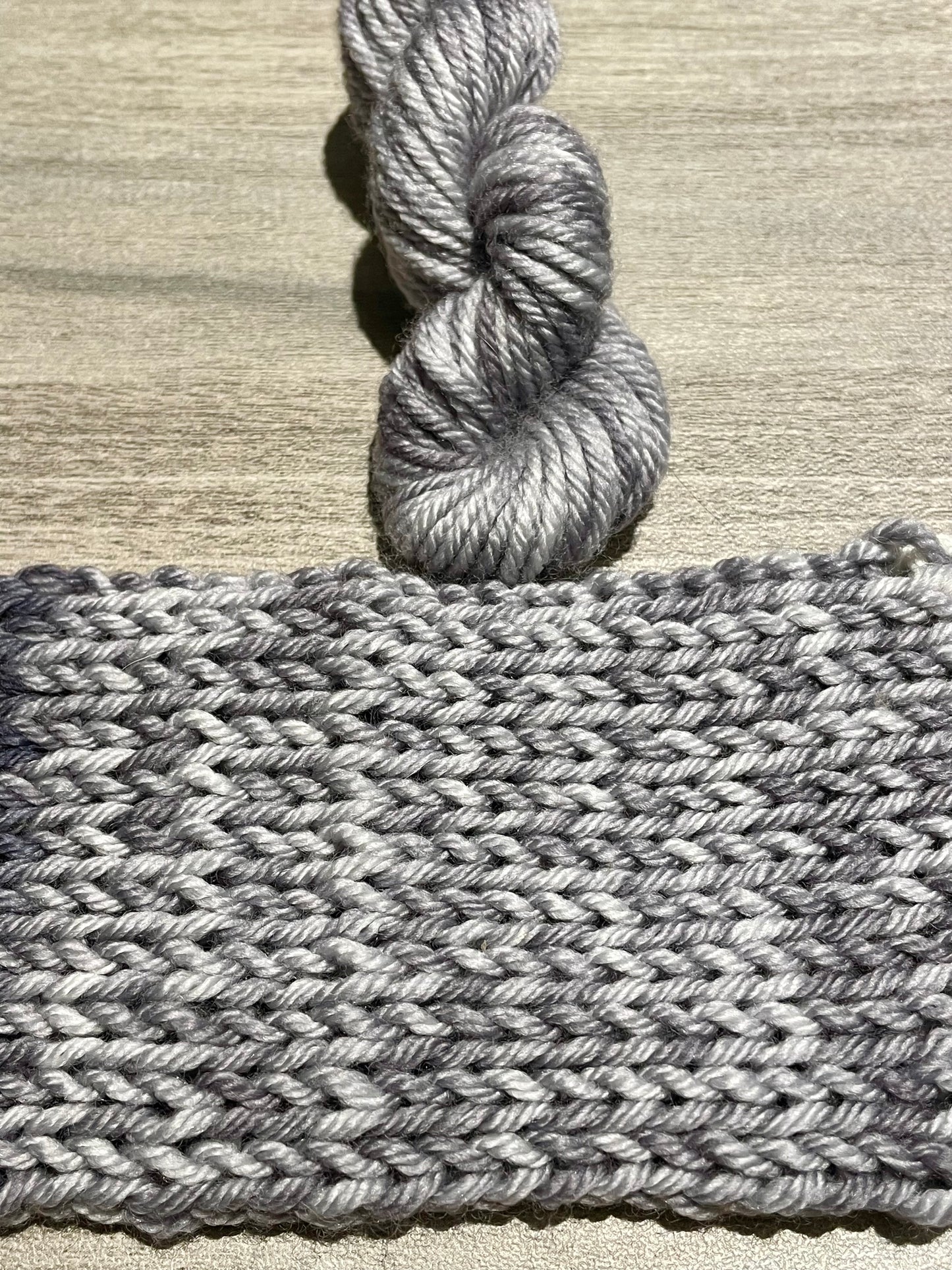 Grey cluck- #2 -Dyed to Order - Wyoknitts Hand Dyed Yarns