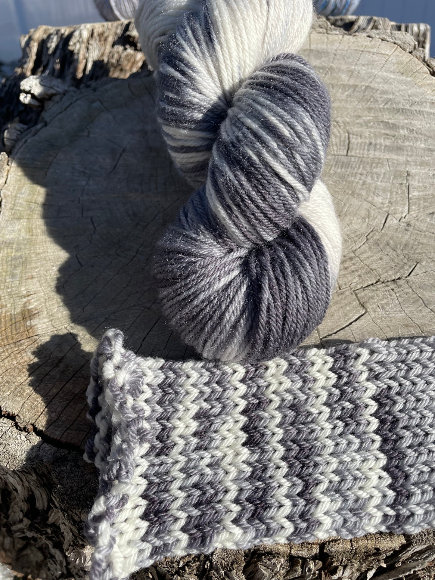 Grey cluck- #1 -Dyed to Order - Wyoknitts Hand Dyed Yarns