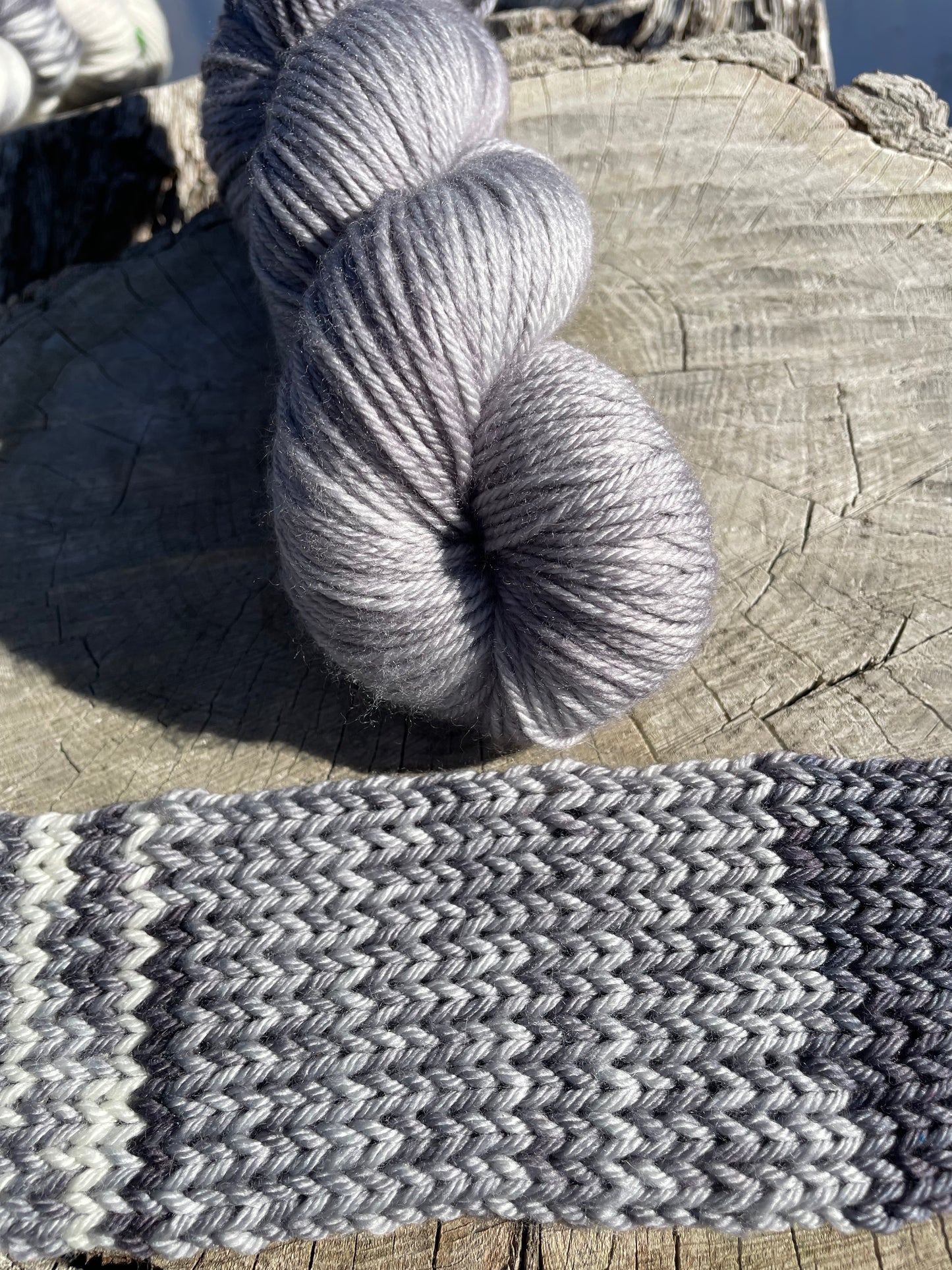 Grey cluck- #2 -Dyed to Order - Wyoknitts Hand Dyed Yarns