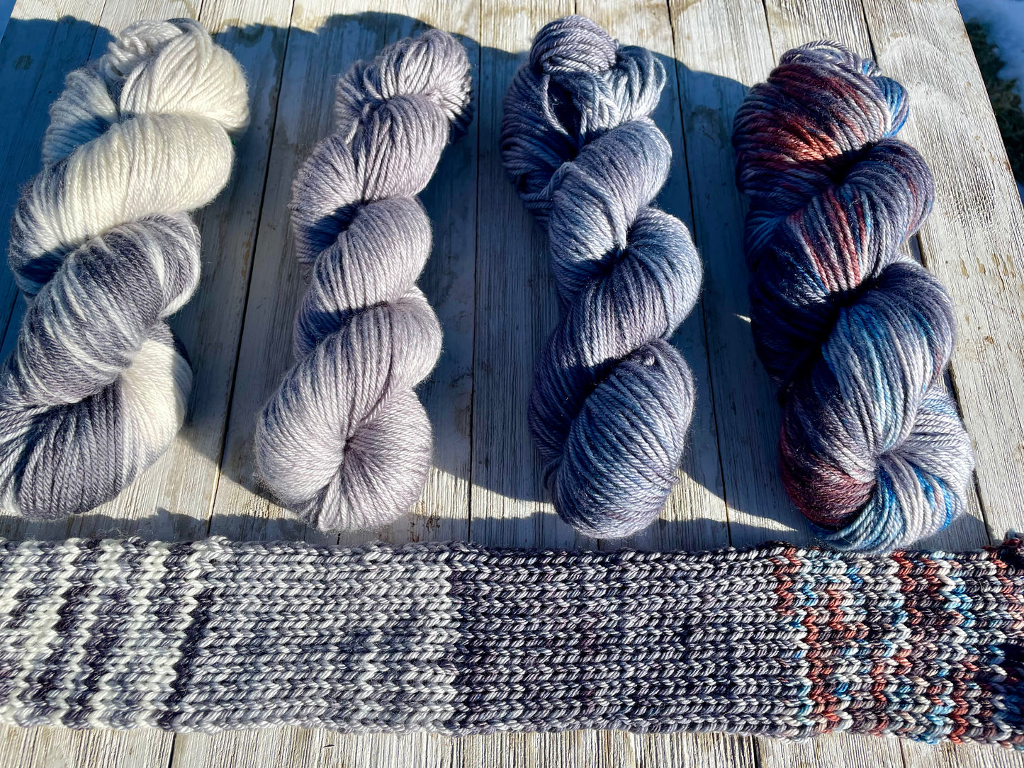 Grey cluck- #1 -Dyed to Order - Wyoknitts Hand Dyed Yarns