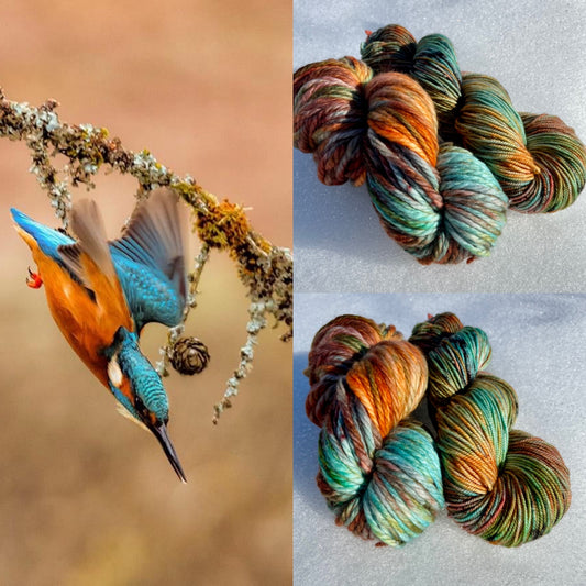 Classic Kingfisher - Dyed to Order - Wyoknitts Hand Dyed Yarns